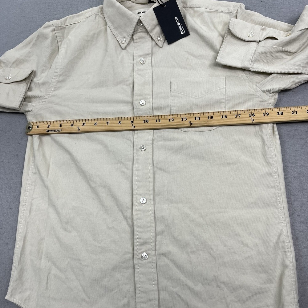Buck Mason Shirt Mens Small Pumice Pinwale Corduroy One Pocket Shirt - Picture 14 of 15
